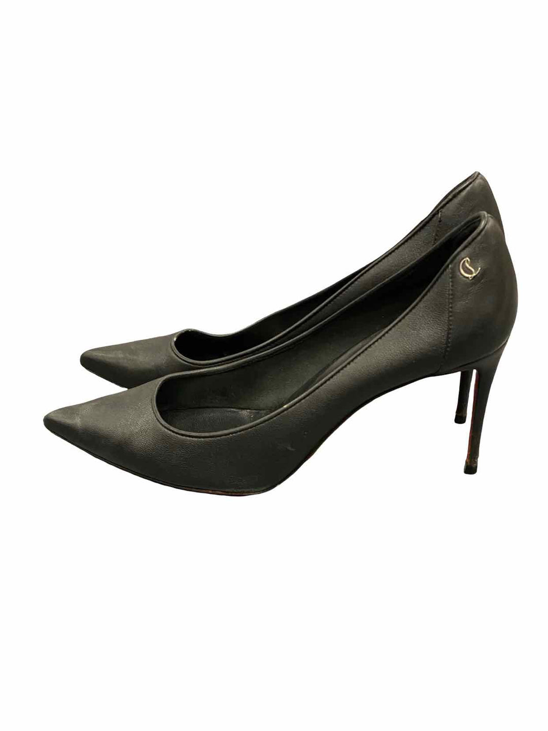 Christian Louboutin Shoe Size 38.5 Black Leather Kate 85 Heels