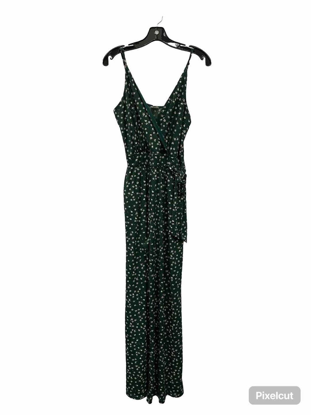 Kaileigh Size M Green White Floral Dress