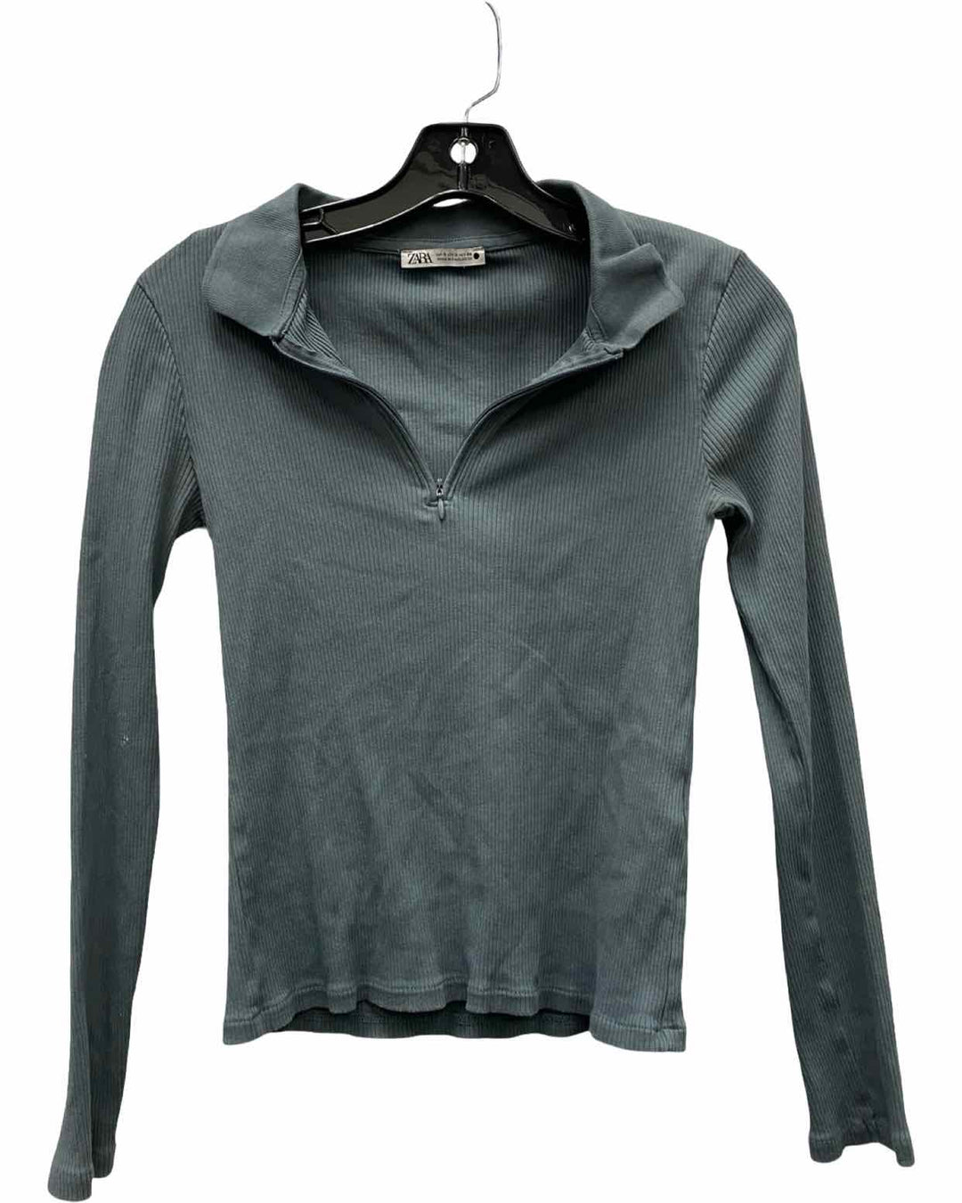 ZARA Size S Dark Gray Long Sleeve Shirts