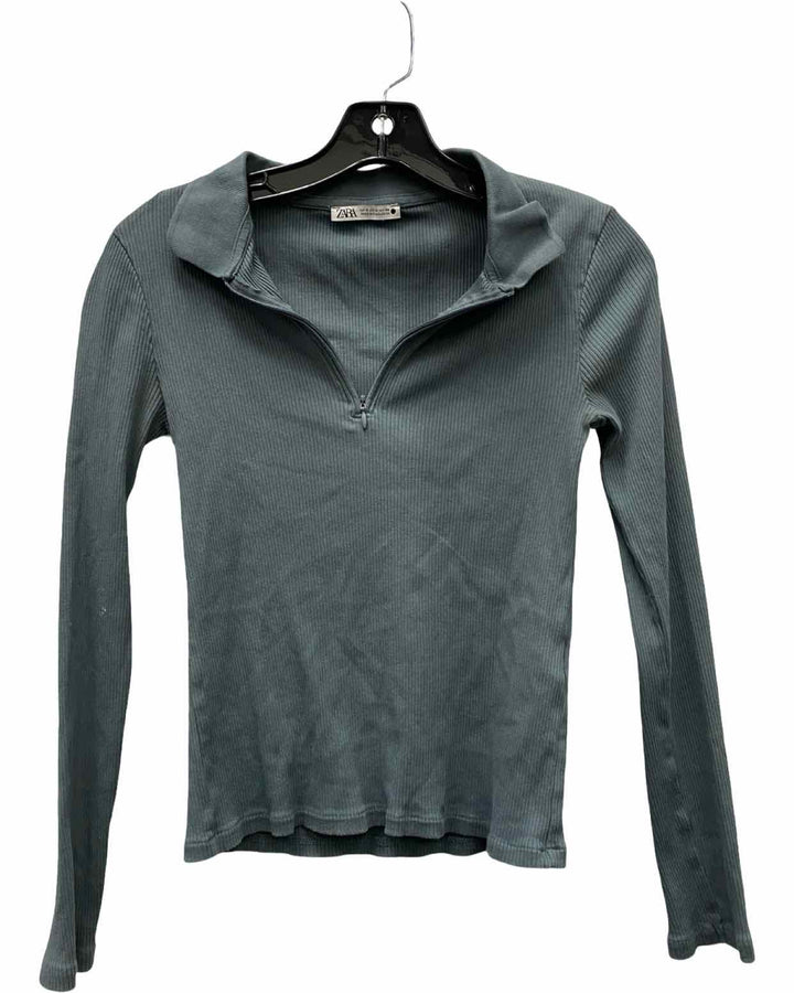 ZARA Size S Dark Gray Long Sleeve Shirts