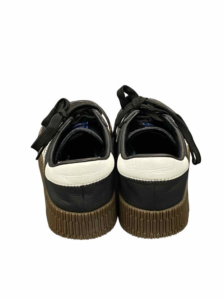 Adidas Shoe Size 7.5 Black White Leather Samba Sneakers