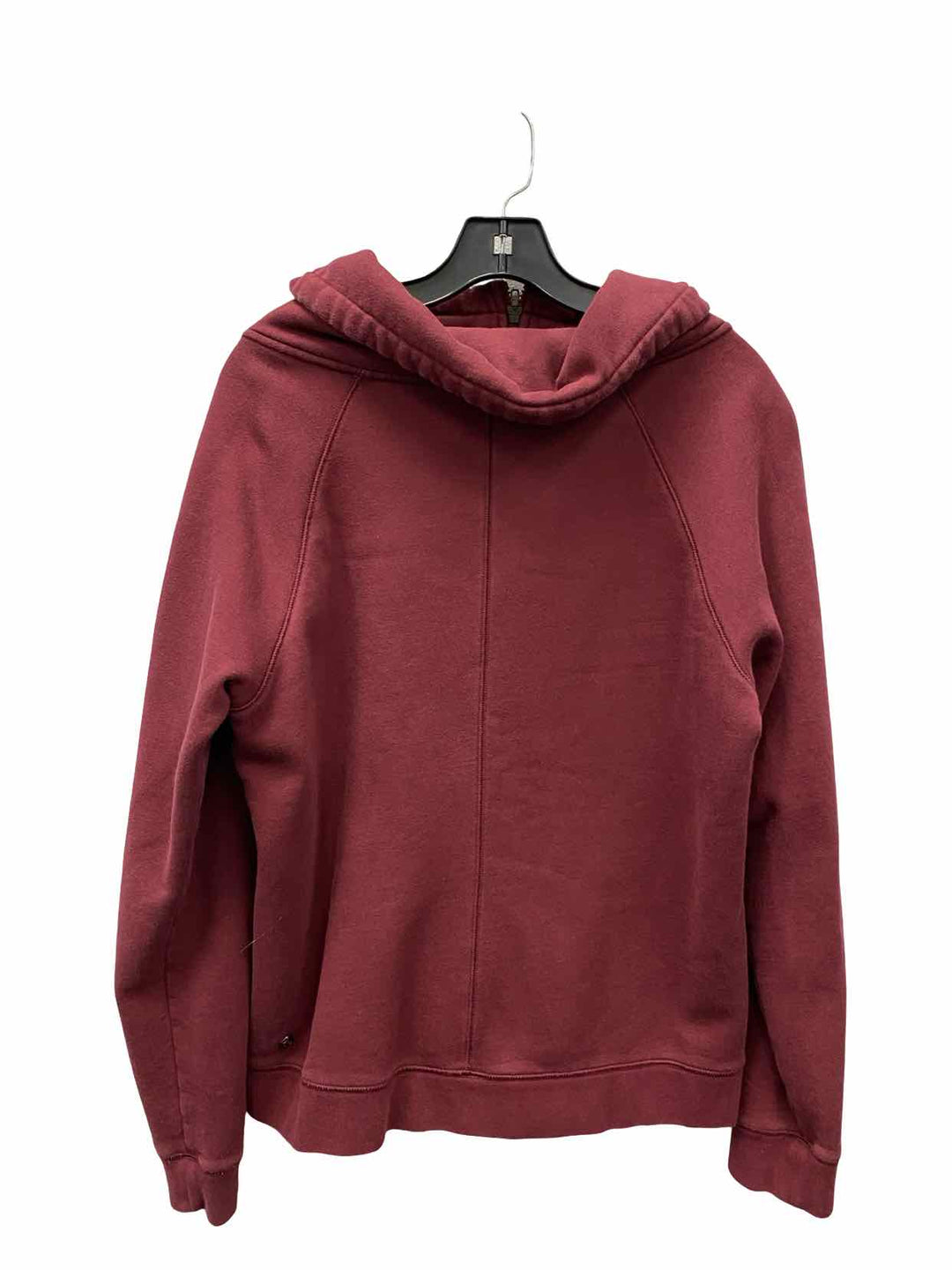 Zella Size L Burgundy 80% Cotton Sweatshirt