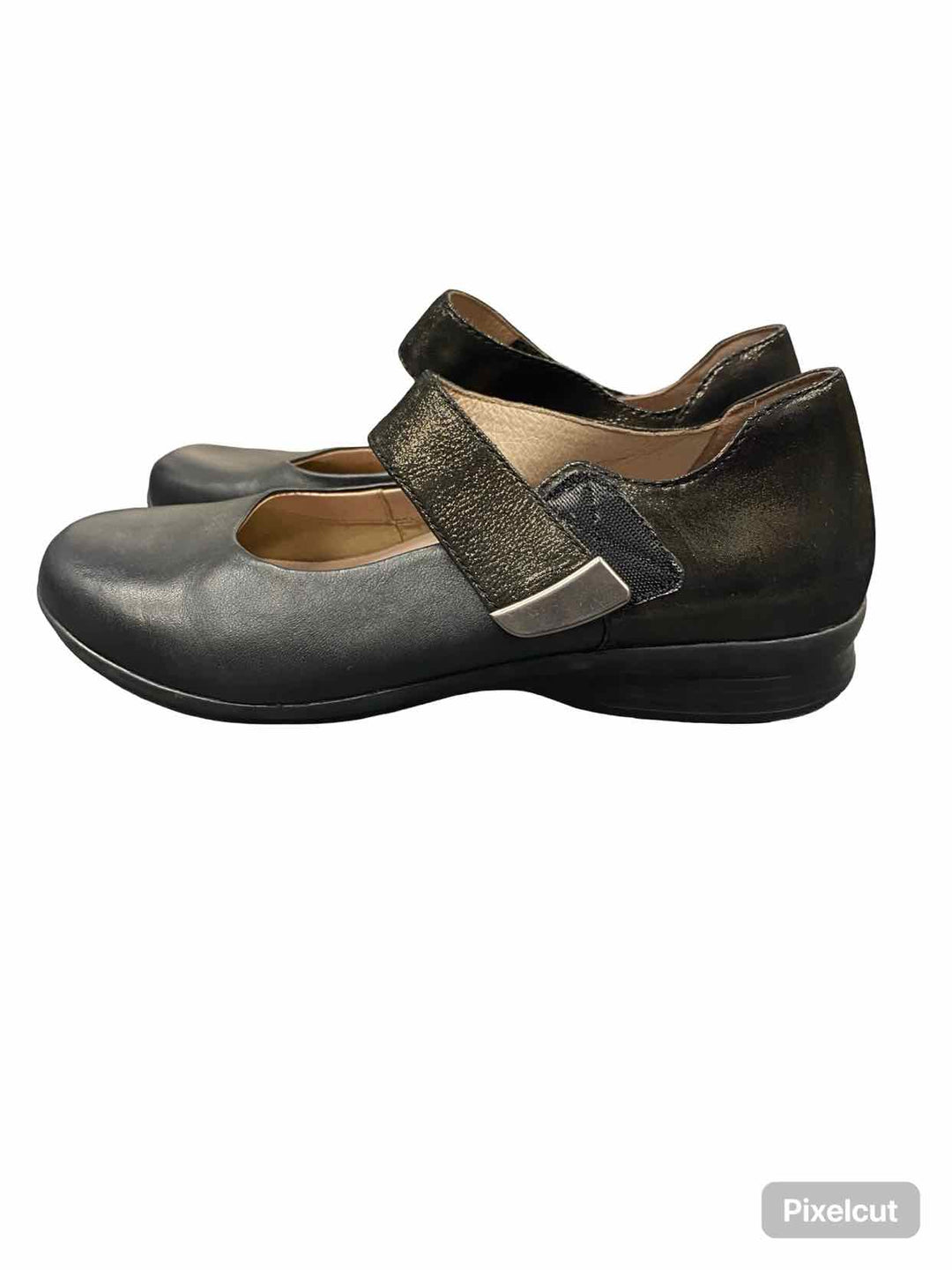Dansko Shoe Size 38 Black Leather Audrey Mary Jane Flats