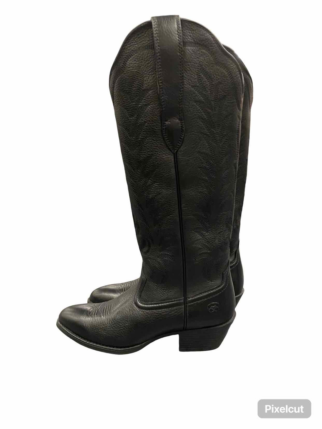 Ariat Shoe Size 8.5 Black Leather Boots(knee)
