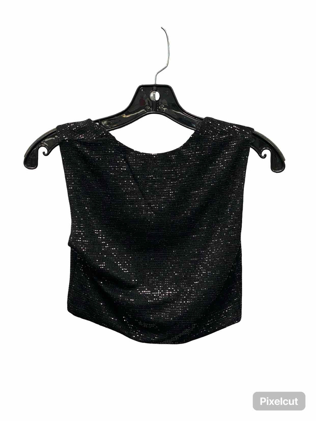 Olivaceous Size S Black sequined Tank Top