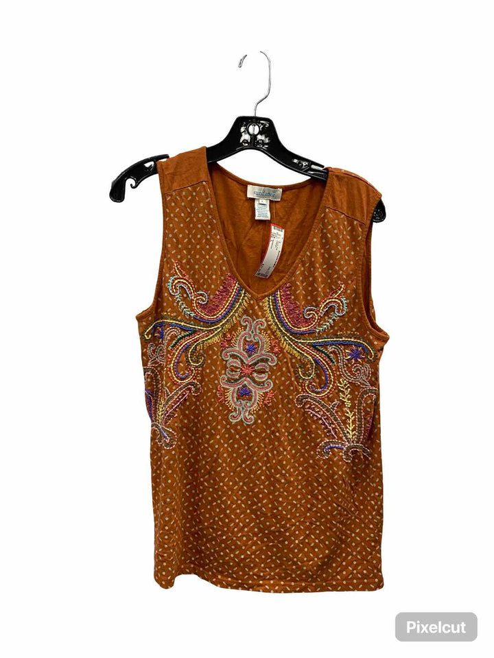 Sundance Size L Orange Tank Top