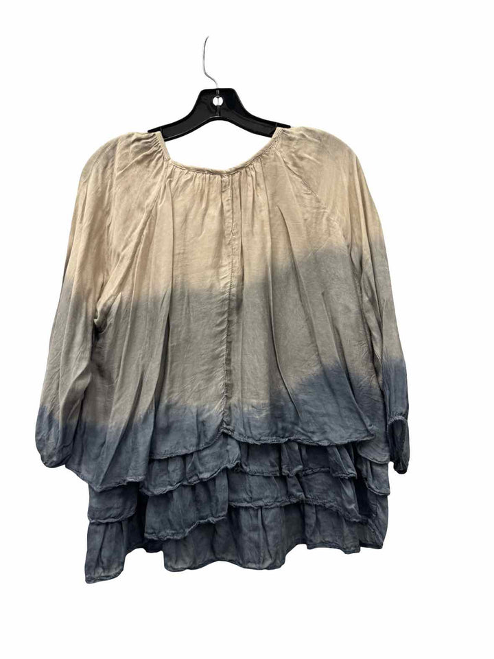 Tempo Paris Size XL Gray Blue Long Sleeve Shirts