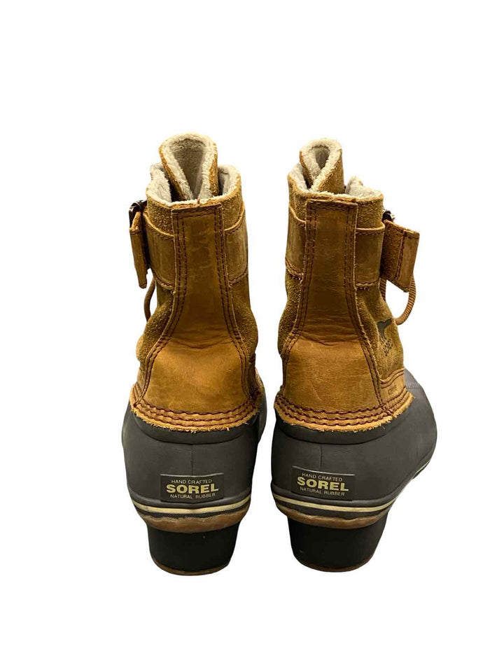 Sorel Shoe Size 8.5 Brown Winter Fancy Lace 2 Waterproof Boots(Ankle)