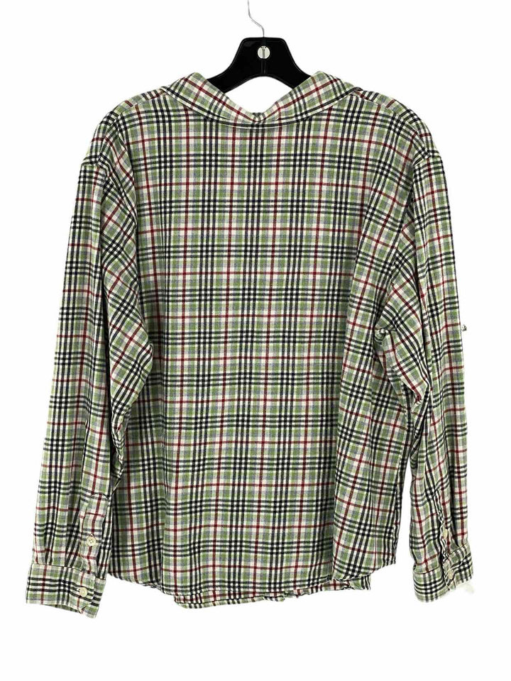 Pendleton Size 2X Green Black Flannel Long Sleeve Shirts