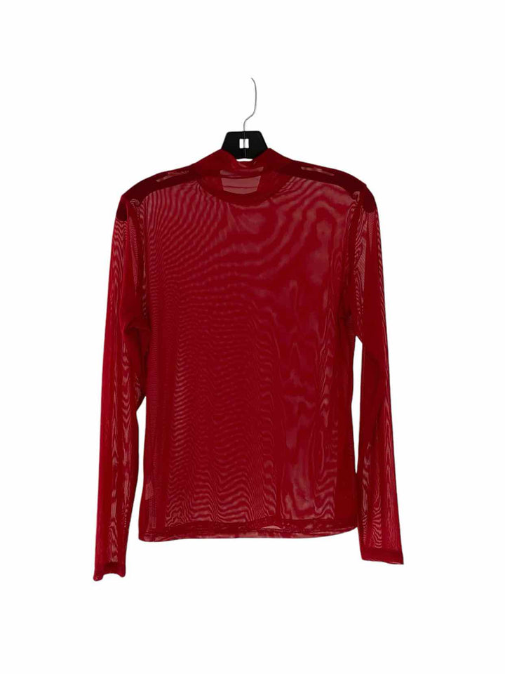 Kate Kasin Size XL Red Mesh NWT Long Sleeve Shirts