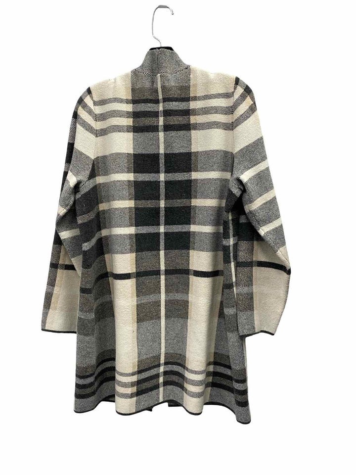 Nine West Size 0X Grey White Sweater