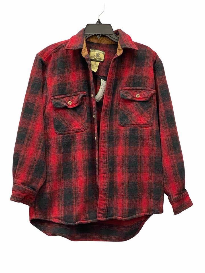Field & Stream Size M Red Black Plaid Jacket