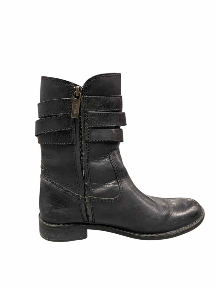 Bussola Shoe Size 9 Black Leather Sevilla Mid-Calf Boots(Ankle)