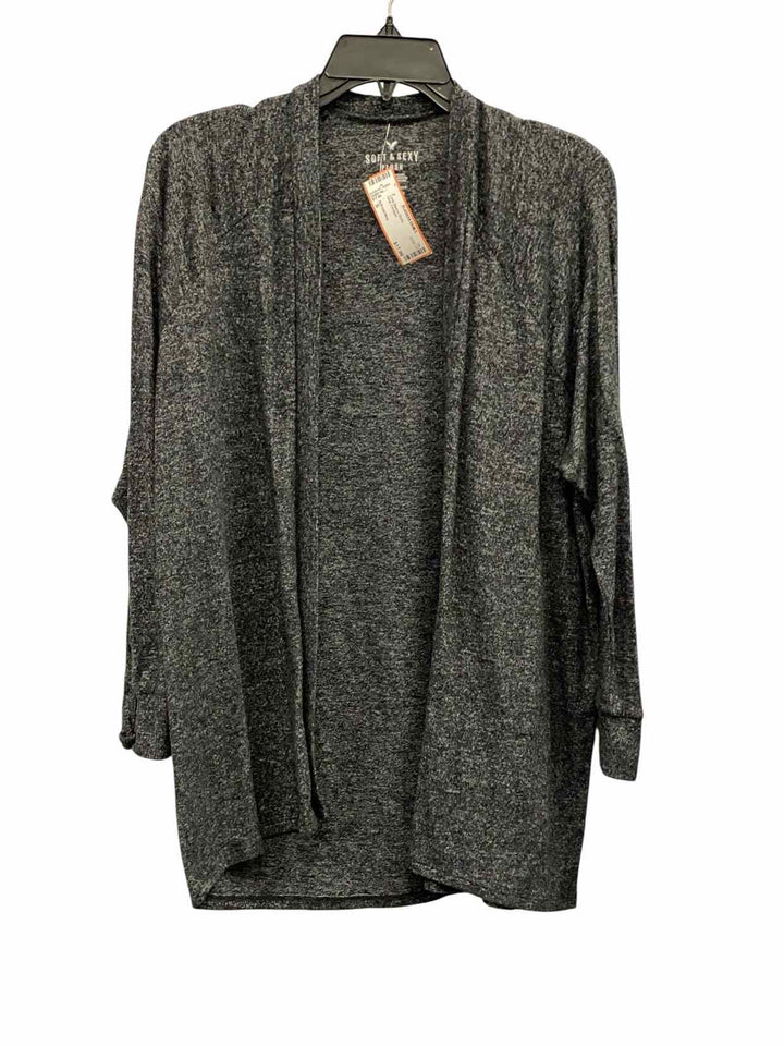 Soft and Sexy Size S Gray Long Sleeve Shirts