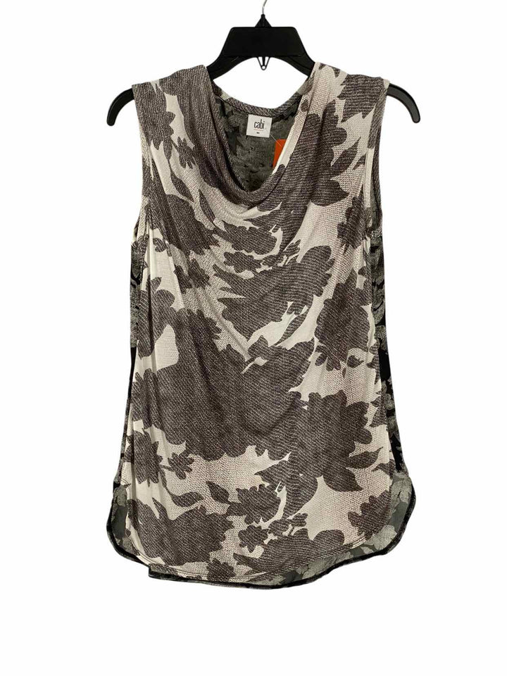 Cabi Size XS Grey Floral Tank Top