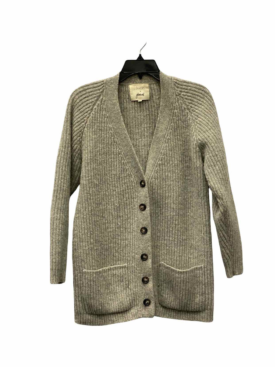 L'ENVERS Size S/M Grey 100% Spanish Wool Sweater