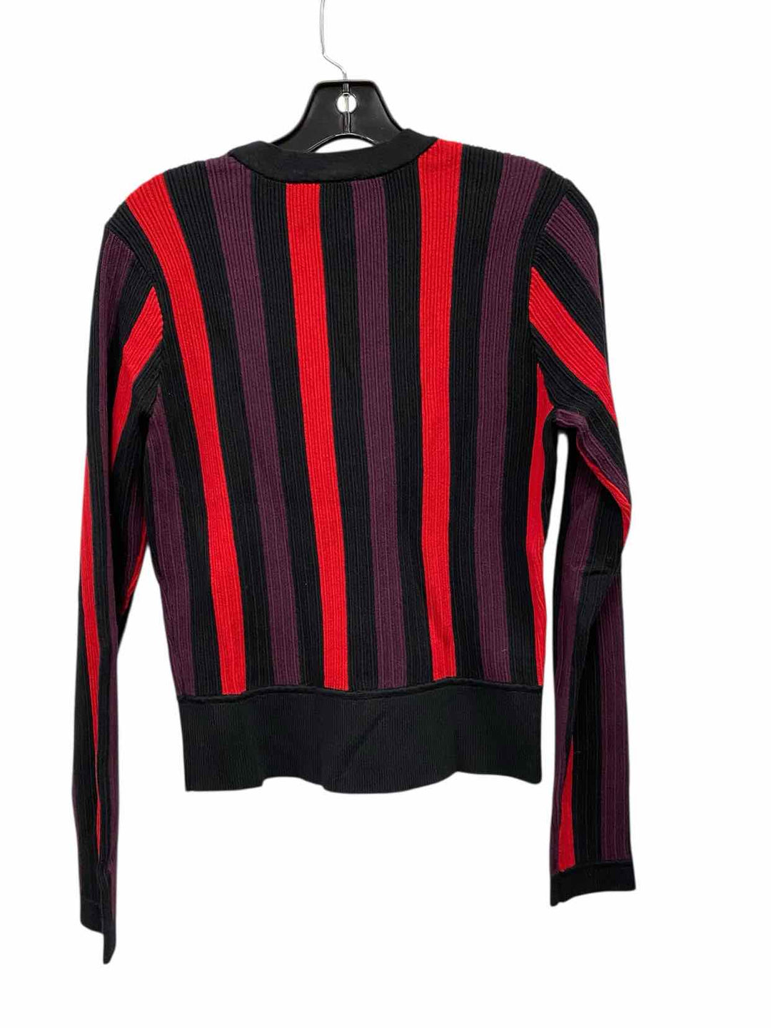 Cabi Size M Red/Black Purple Sweater