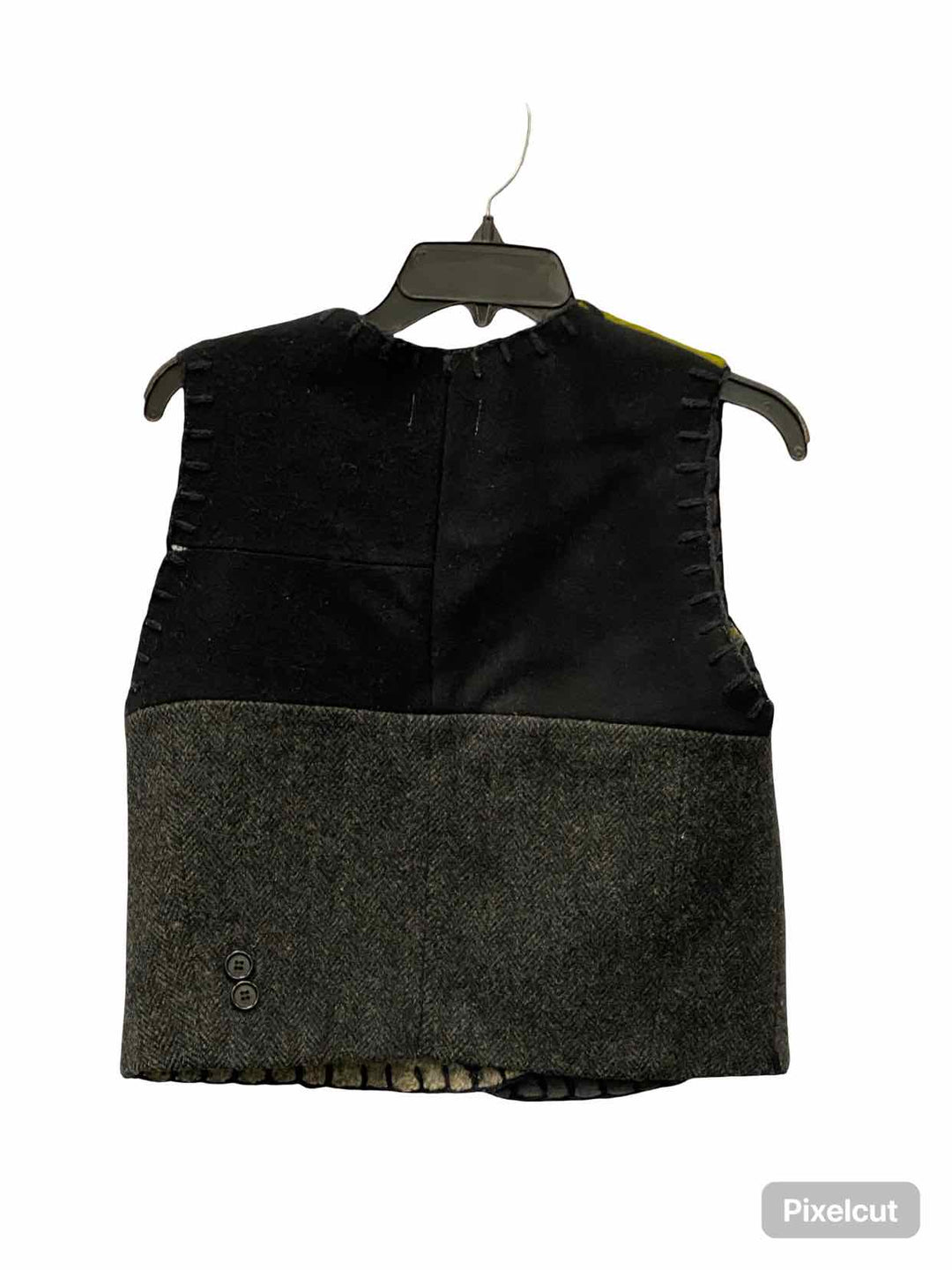 Baabaazuzu Size S Green Black Wool Sweater