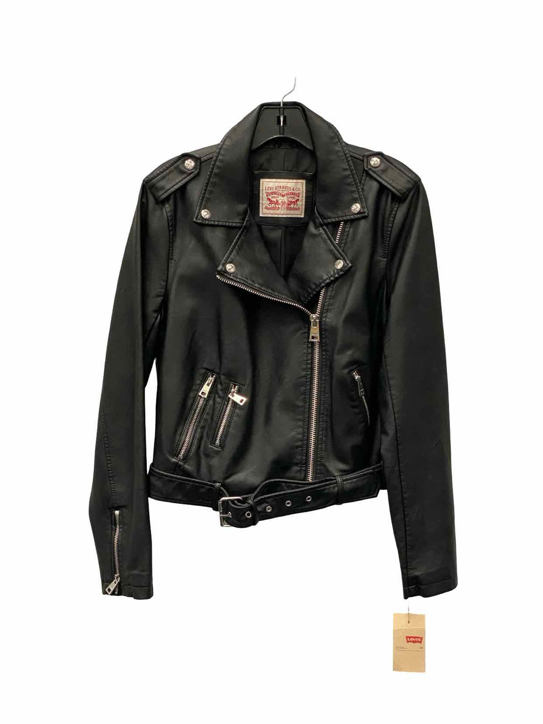 Levi's Size M Black Polyurethane Jacket