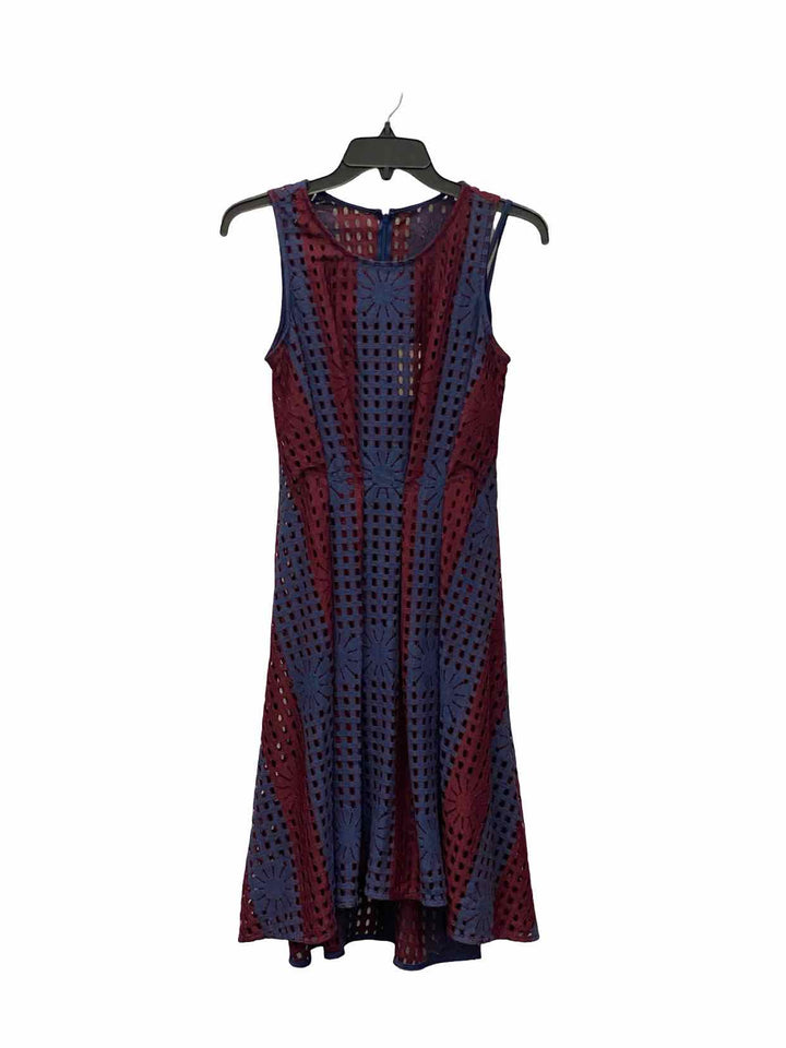 Eva Franco Size 2 Plum Blue plum Dress