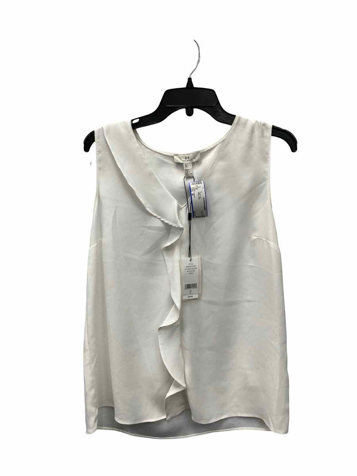 Halston Size M White Tank Top