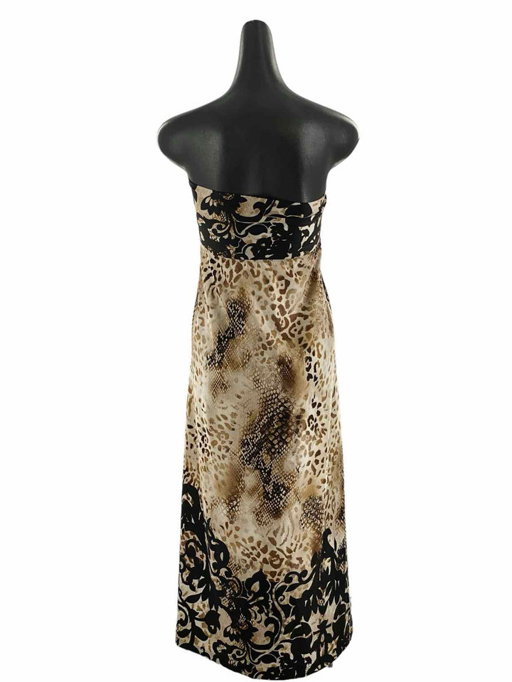 Venus Size S Brown Black Print Dress