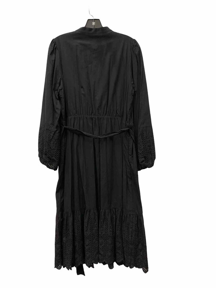 Lands End Size L Black Dress