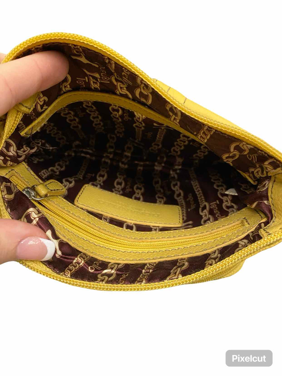 Tignanello Yellow Crossbody Purse