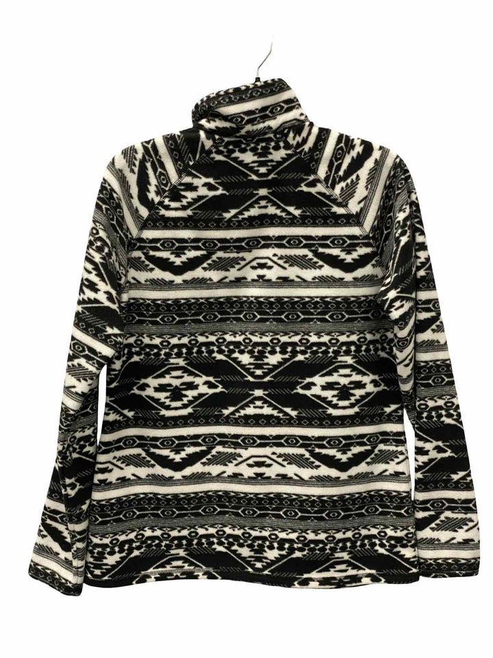 Eddie Bauer Size M Black White Print Jacket (Outdoor)