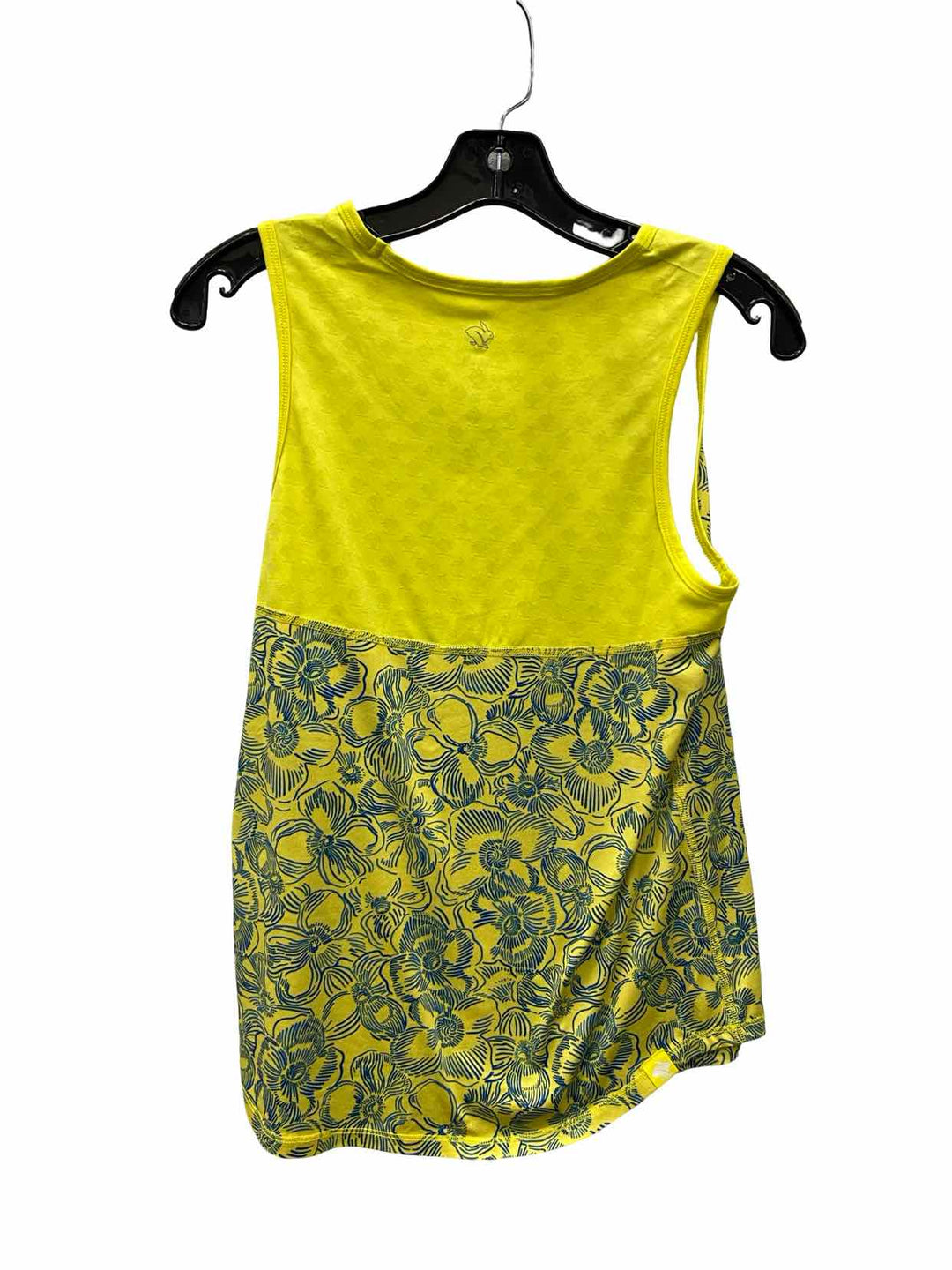 Rabbit Size S Yellow Blue Floral Athletic Tank Top