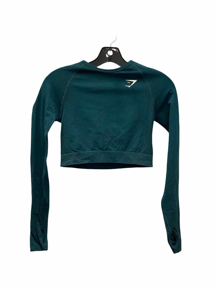 GYMSHARK Size S Green Athletic Long Sleeve