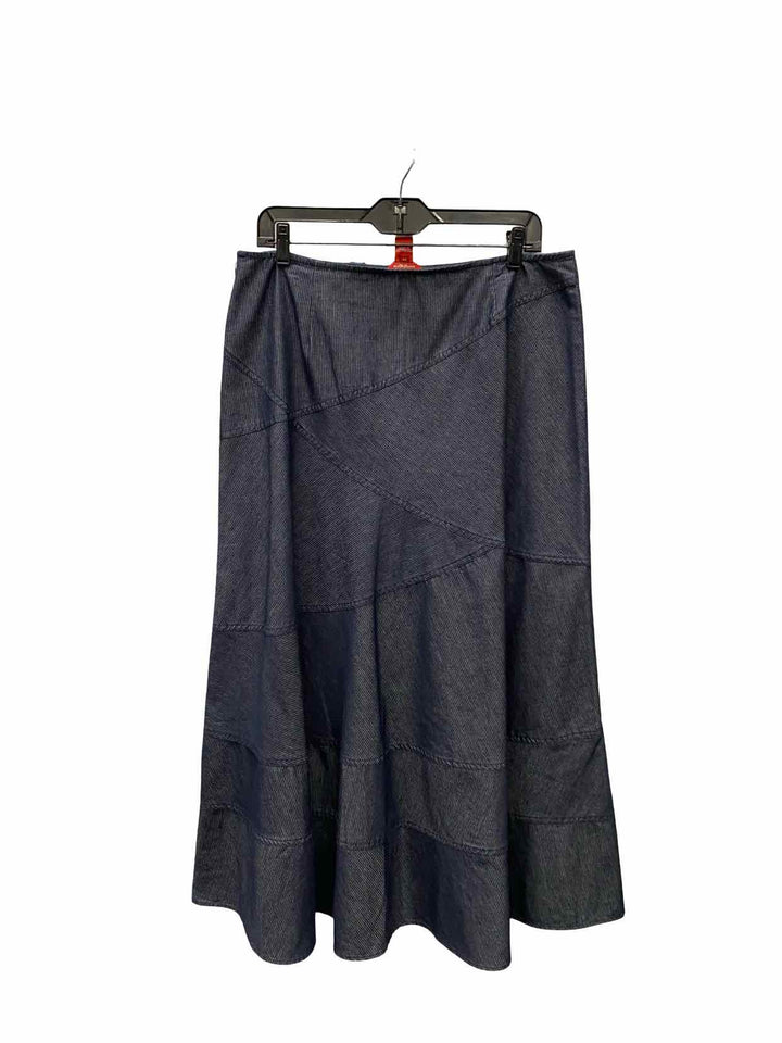 Sundance Size 14 Blue Stripes Skirt