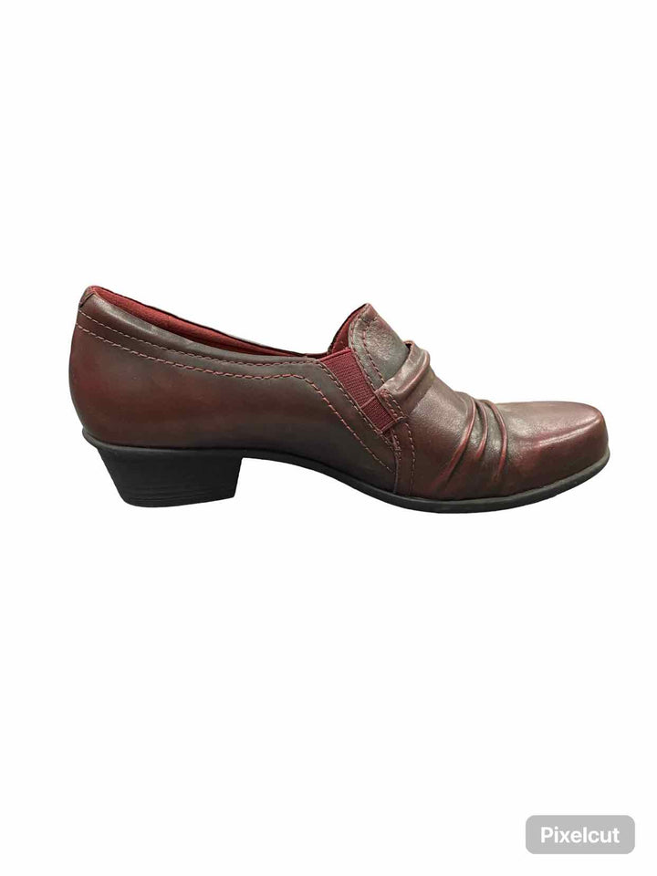 Earth Shoe Size 7.5 Burgundy Maize Loafers