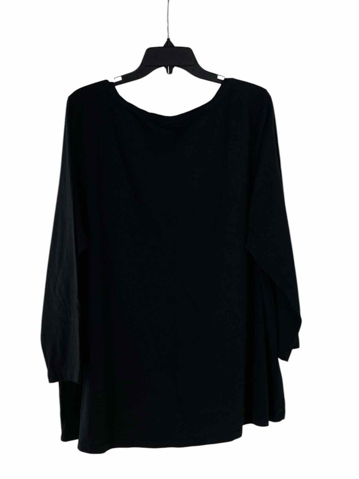 J Jill Size 3X Black Long Sleeve Shirts