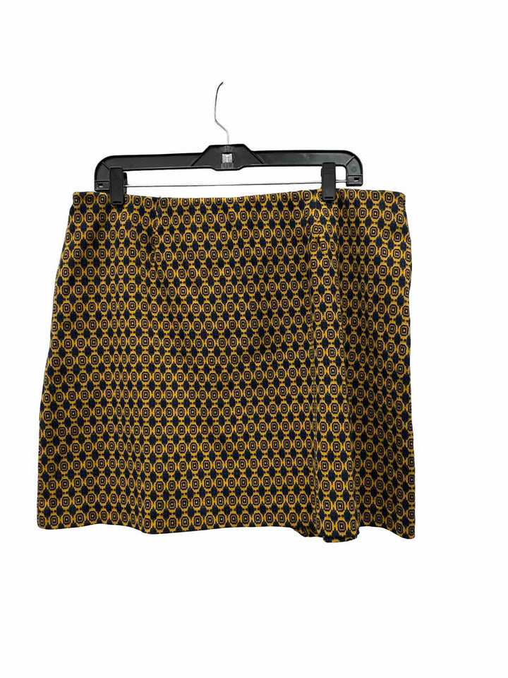 Cabi Size XL Gold Black Circles Skirt