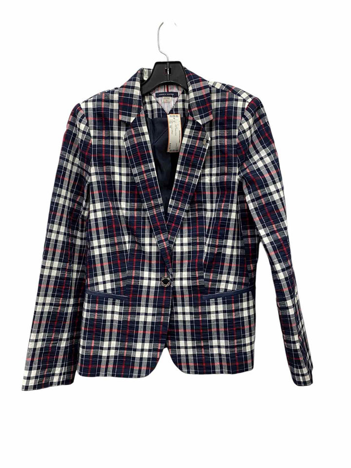 Tommy Hilfiger Size 10 Blue White & Red Jacket