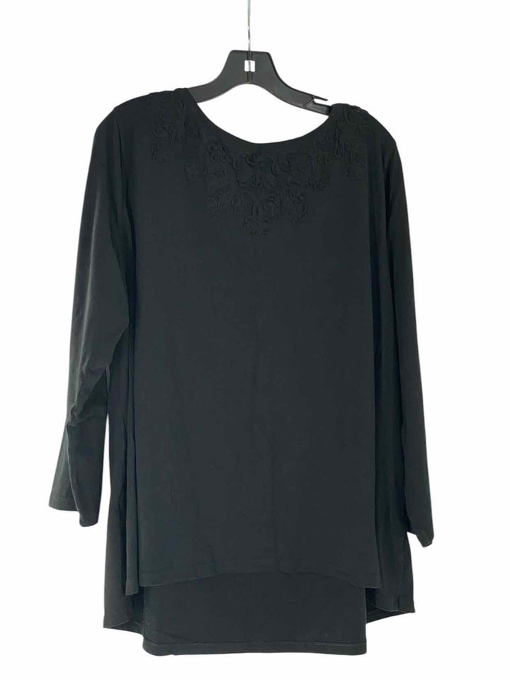 J Jill Size 3X Black Long Sleeve Shirts