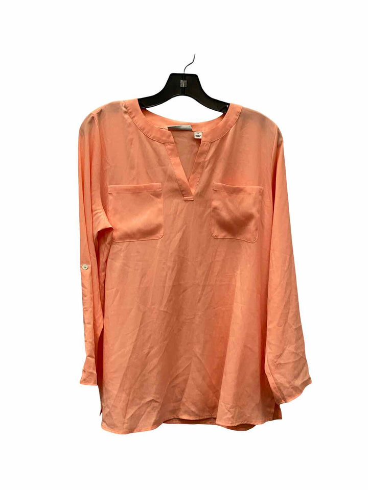 Susan Graver Size S Pink Long Sleeve Shirts
