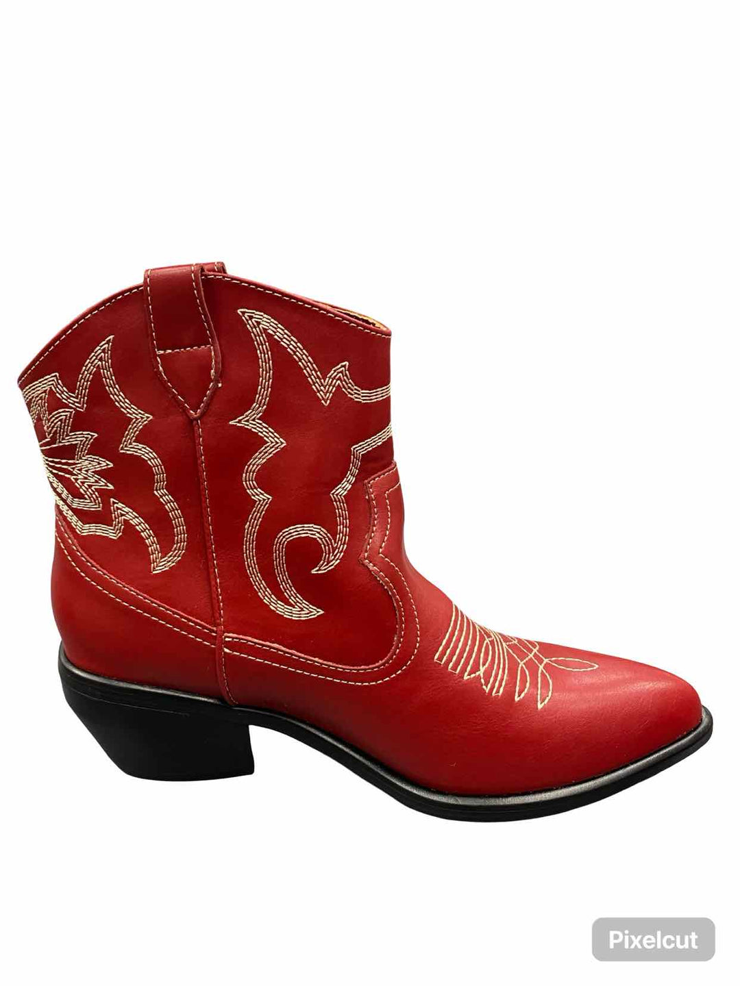 Mia Shoe Size 9.5 Red NWT Allba Heeled Boots(Ankle)