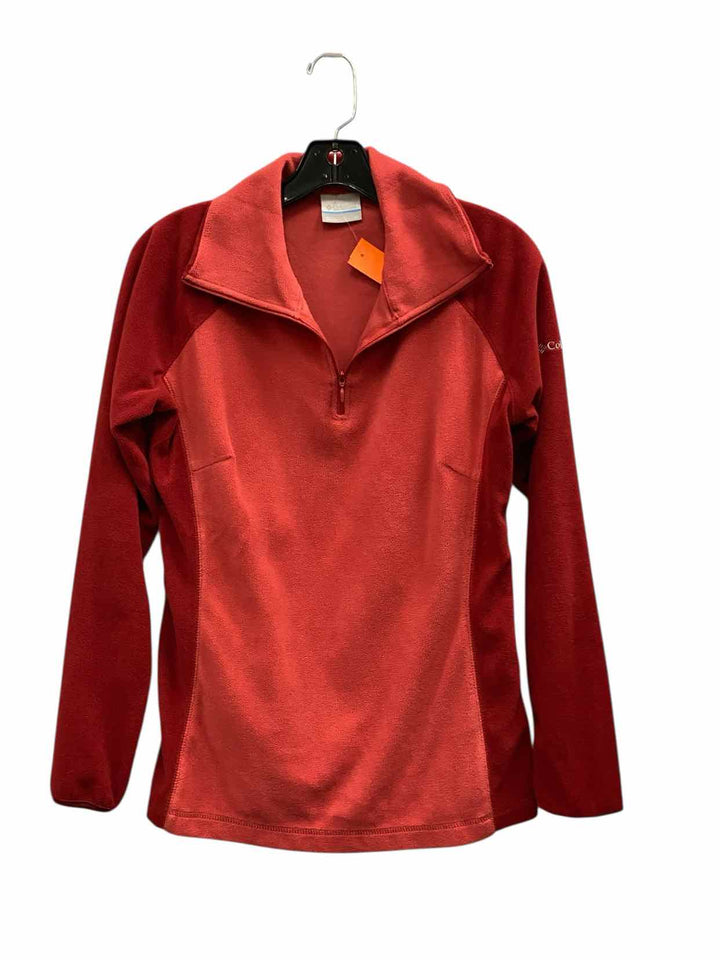 Columbia Size M Red Athletic Long Sleeve