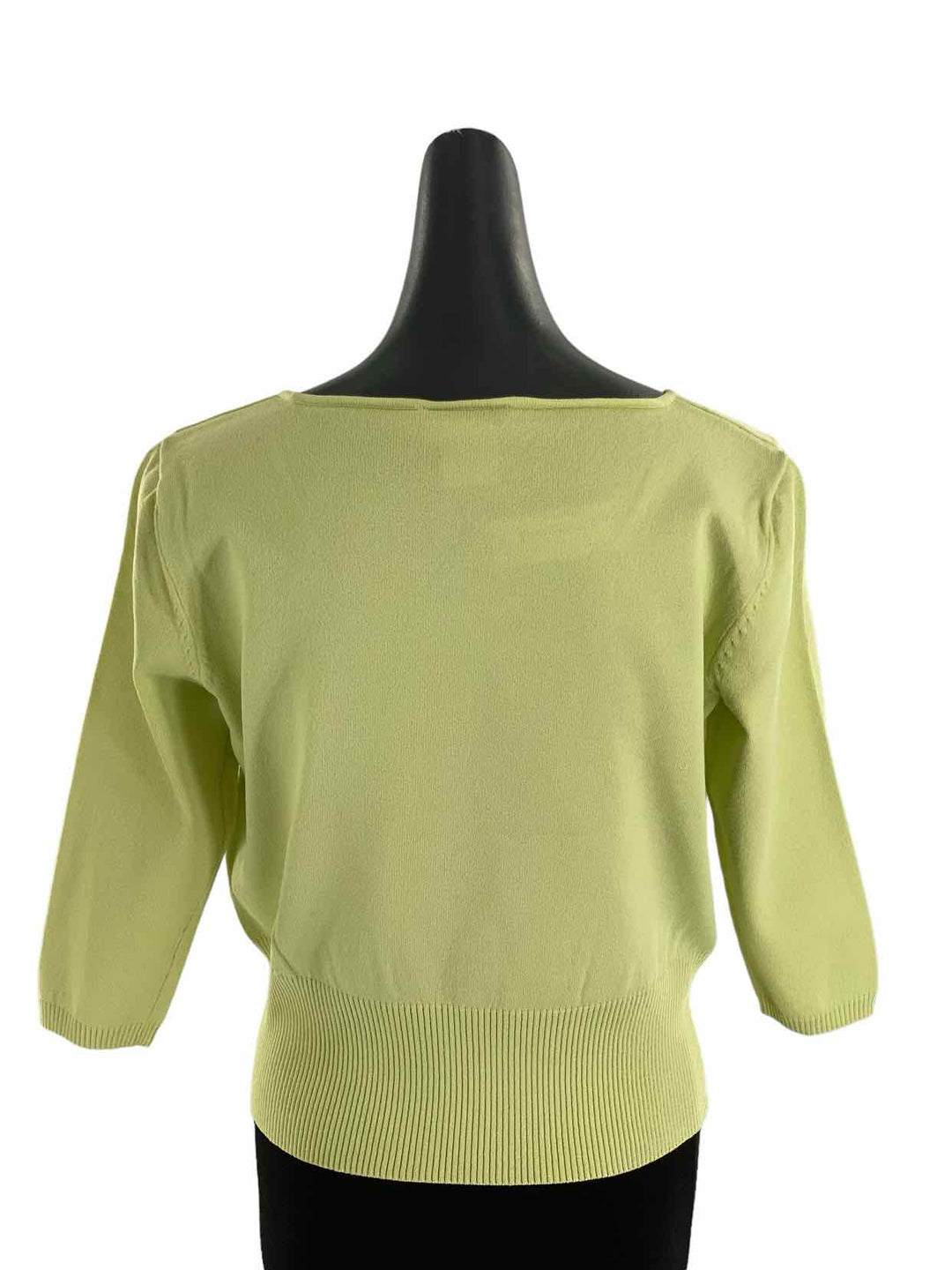 Talbots Size L Yellow Green 3/4 Sleeve Long Sleeve Shirts