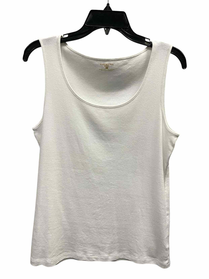 Jones New York Size M White Tank Top