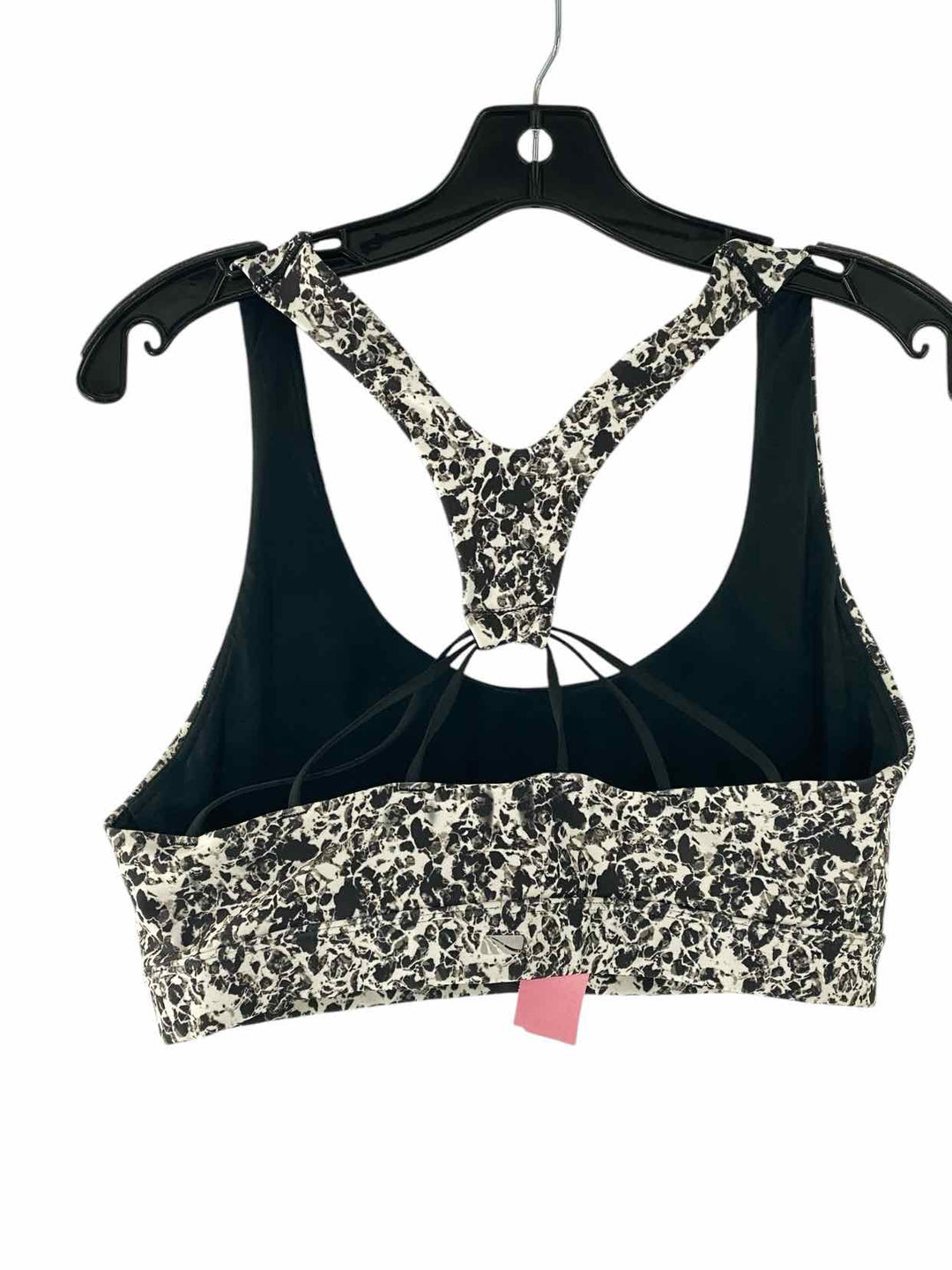 Marika Size L Black/White Print Athletic Bra