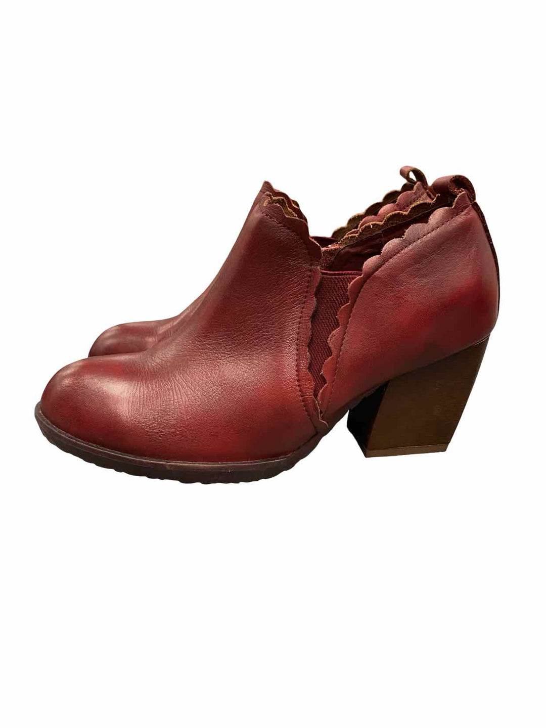 L'Artiste Shoe Size 38 Red Leather Boots(Ankle)