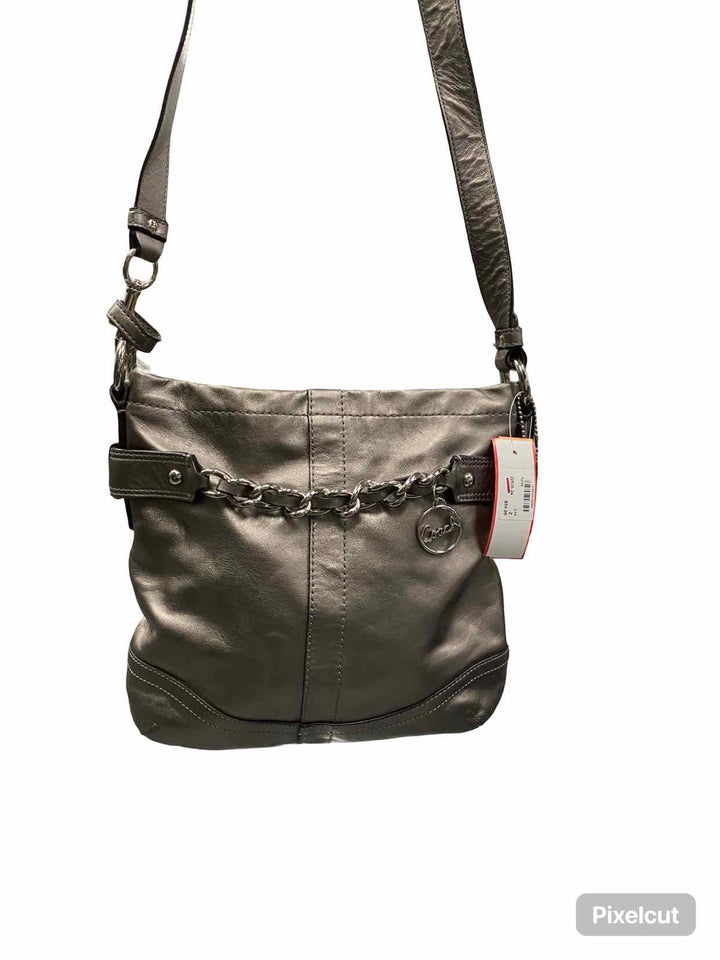 COACH Silver Shoulder Bag Purse