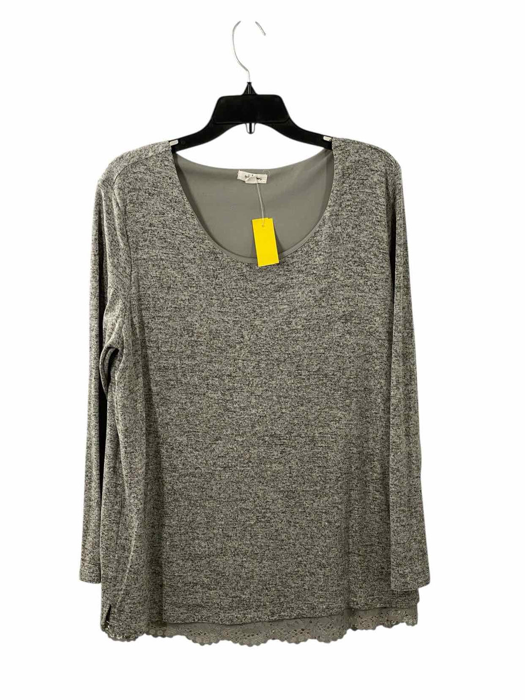 Tribal Jeans Size XL Gray Long Sleeve Shirts