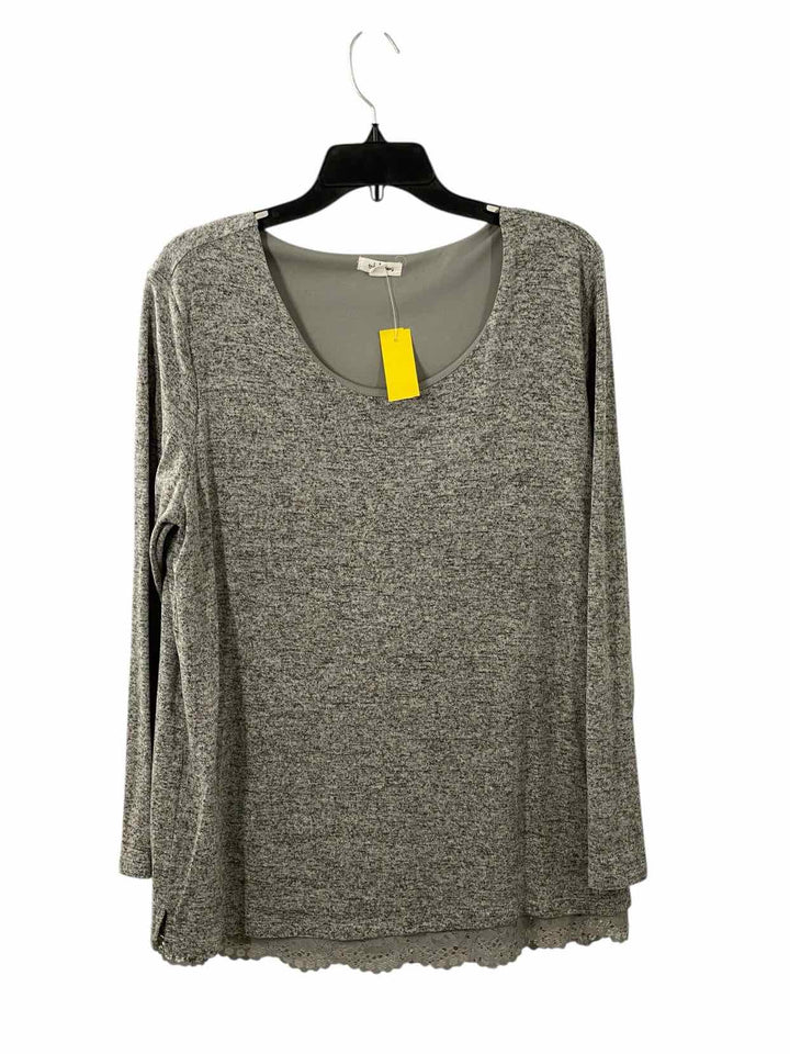 Tribal Jeans Size XL Gray Long Sleeve Shirts