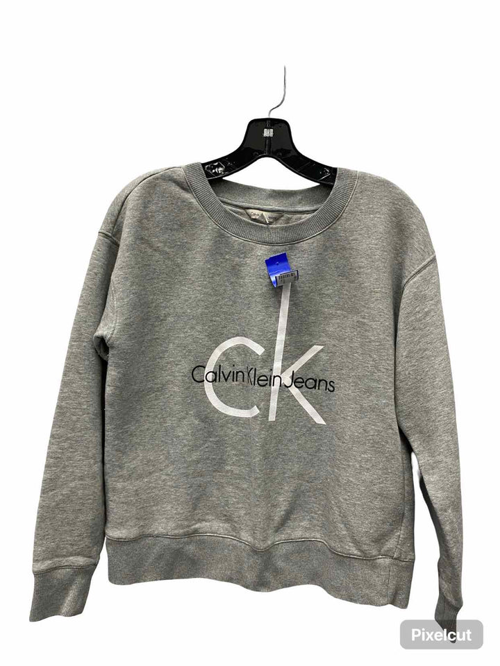 Calvin Klein Size S Gray Sweatshirt