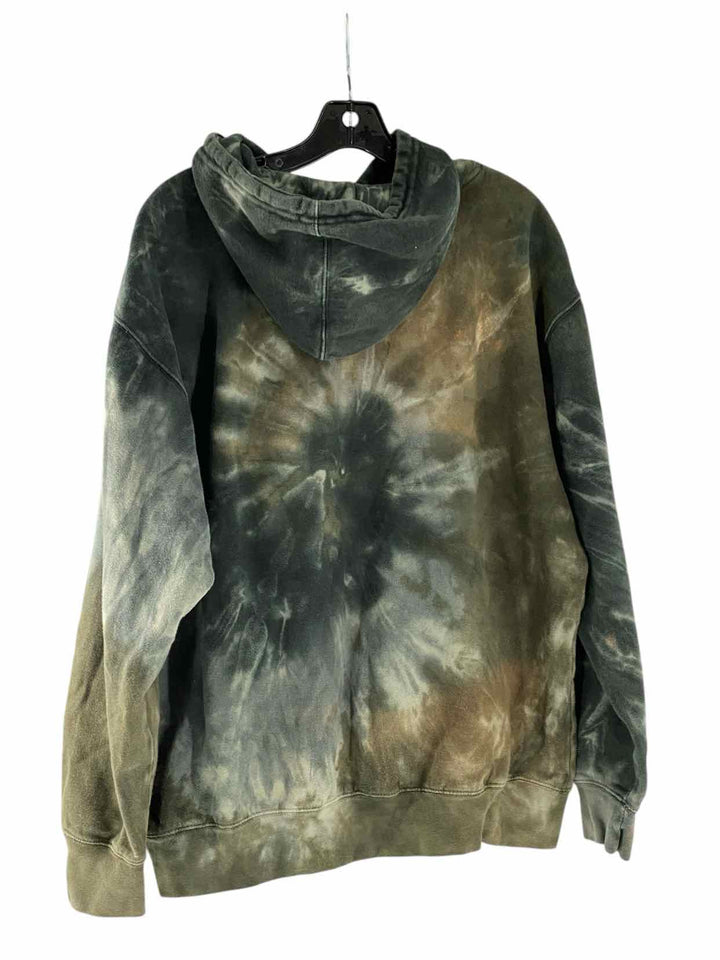 Primitives Size L Green Tie Dye Sweatshirt