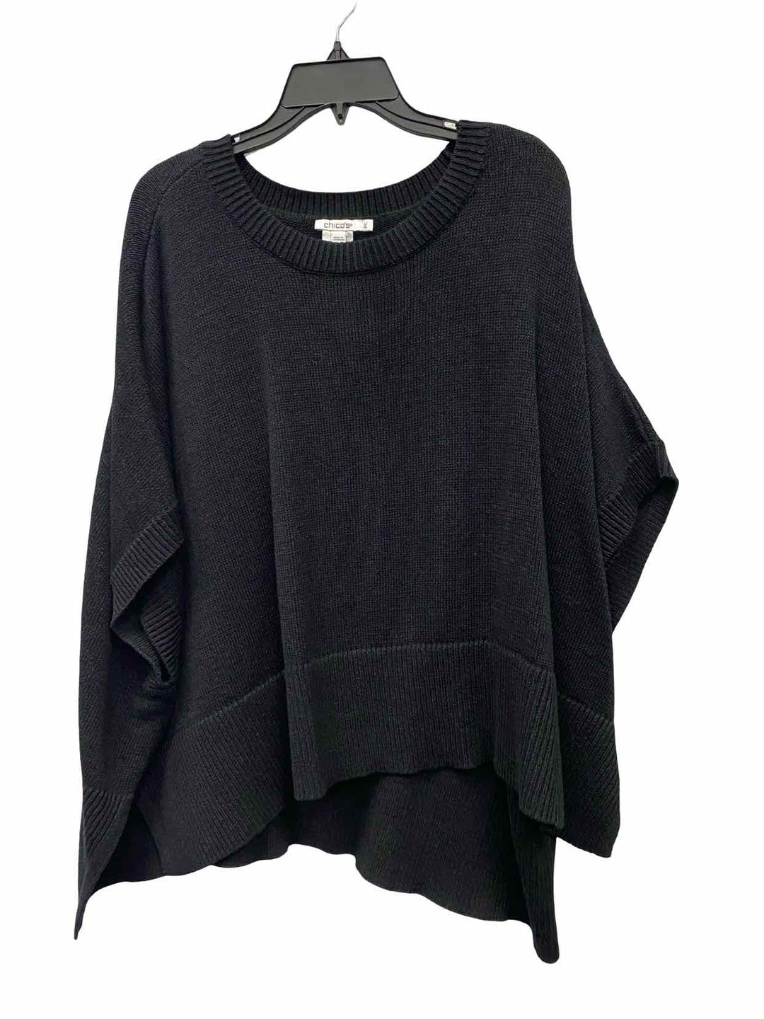 Chico's Size L/P Black Sweater